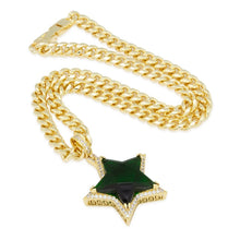 Load image into Gallery viewer, Emerald Star Necklace