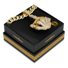 Load image into Gallery viewer, Iced Skeleton Flip Necklace