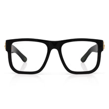 Load image into Gallery viewer, Lion Head Glasses with Glossy Black Frame