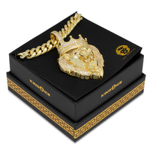 Load image into Gallery viewer, Iced Classic Roaring Lion Necklace