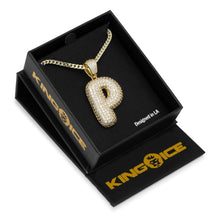 Load image into Gallery viewer, The Bubble Letter P Necklace

